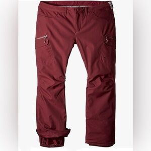Burton Gloria Snowboard Ski Waterproof Insulated Pants Port Royal Wine